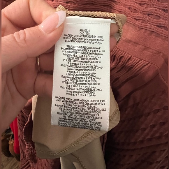 BCBG MAXAZRIA • KINLEY DRESS • TERRACOTTA - Picture 6 of 6